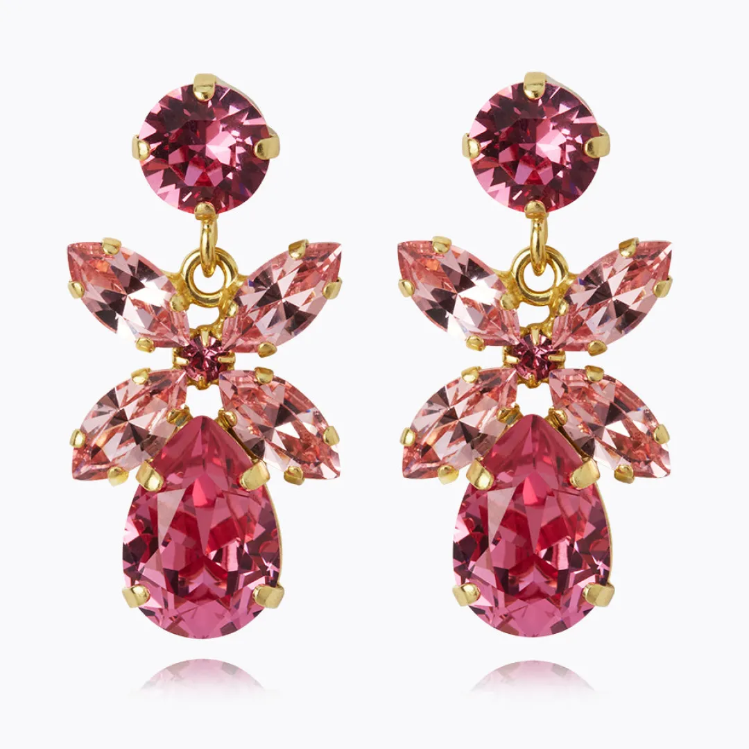Caroline Svedbom Mini Dione Earrings Light Rose + Rose Fashion