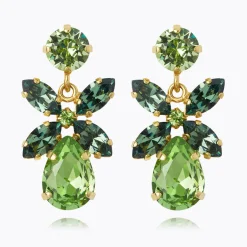 Caroline Svedbom Mini Dione Earrings Peridot + Erinite Clearance
