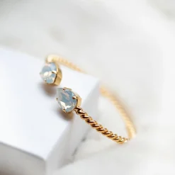 Caroline Svedbom Mini Drop Bracelet White Opal Flash Sale