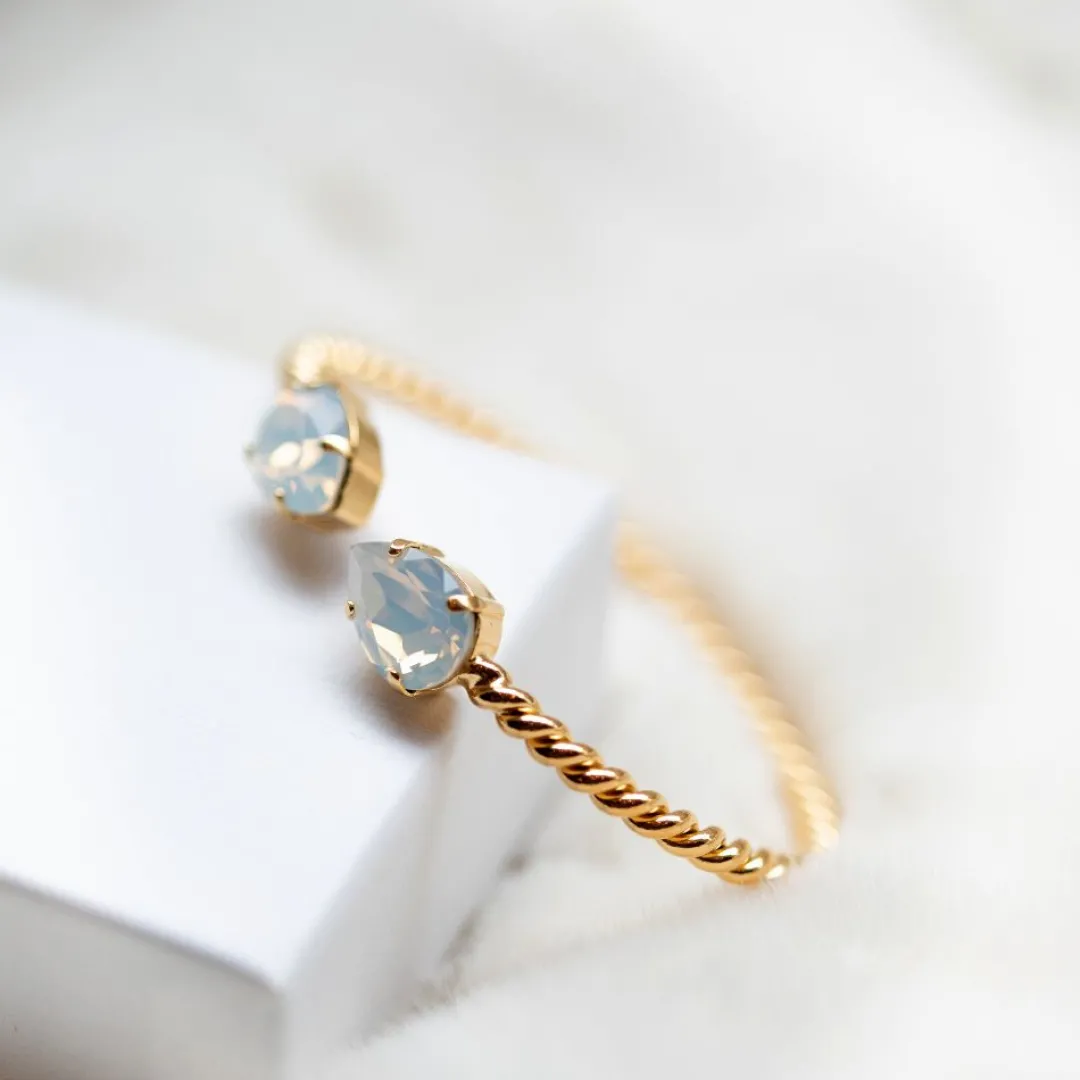 Caroline Svedbom Mini Drop Bracelet White Opal Flash Sale