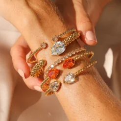 Caroline Svedbom Mini Drop Bracelet Tangerine Sale