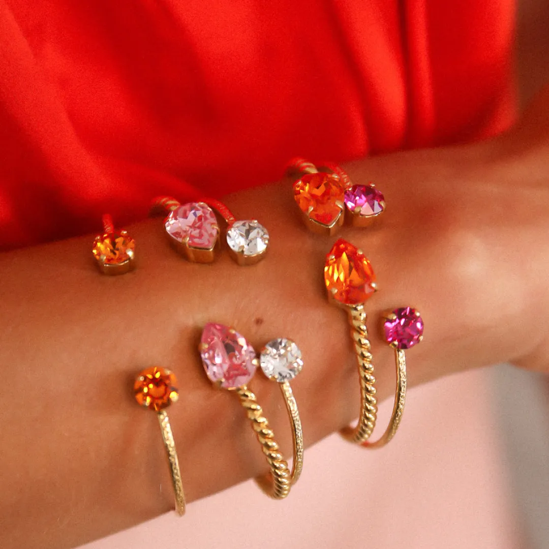 Caroline Svedbom Mini Drop Bracelet Tangerine Sale