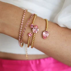 Caroline Svedbom Mini Drop Bracelet Light Rose Best