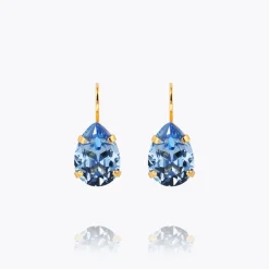 Caroline Svedbom Mini Drop Clasp Earrings Light Sapphire Fashion