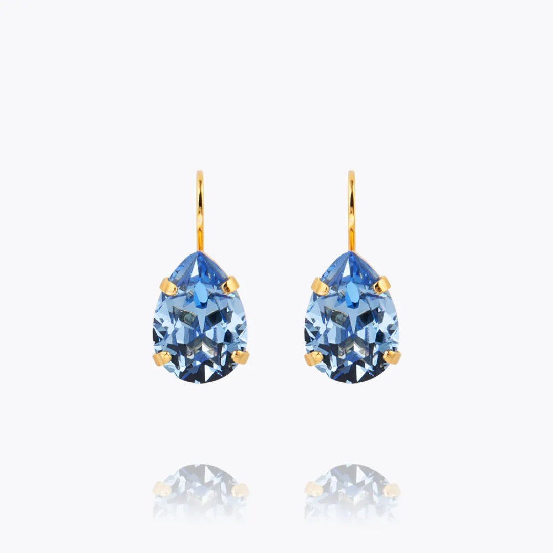 Caroline Svedbom Mini Drop Clasp Earrings Light Sapphire Fashion