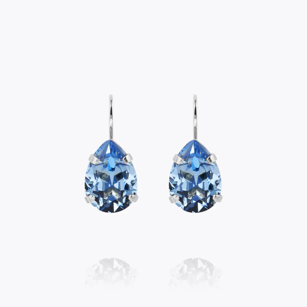 Caroline Svedbom Mini Drop Clasp Earrings Light Sapphire Fashion