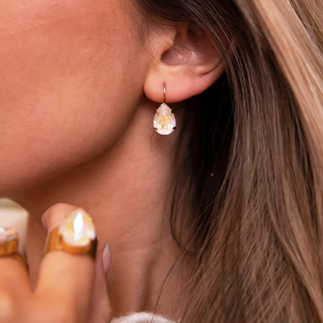 Caroline Svedbom Mini Drop Clasp Earrings Ivory Cream Delite Flash Sale