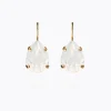 Caroline Svedbom Mini Drop Clasp Earrings White Opal Flash Sale