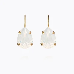 Caroline Svedbom Mini Drop Clasp Earrings White Opal Flash Sale