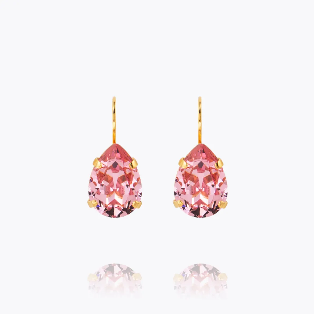 Caroline Svedbom Mini Drop Clasp Earrings Light Rose Flash Sale