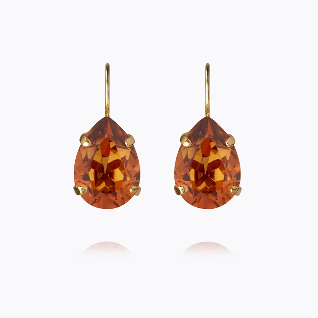 Caroline Svedbom Mini Drop Clasp Earrings Light Amber Flash Sale