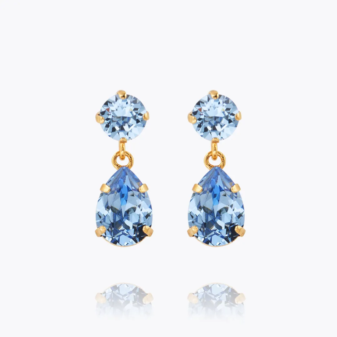 Caroline Svedbom Mini Drop Earrings Light Sapphire Cheap