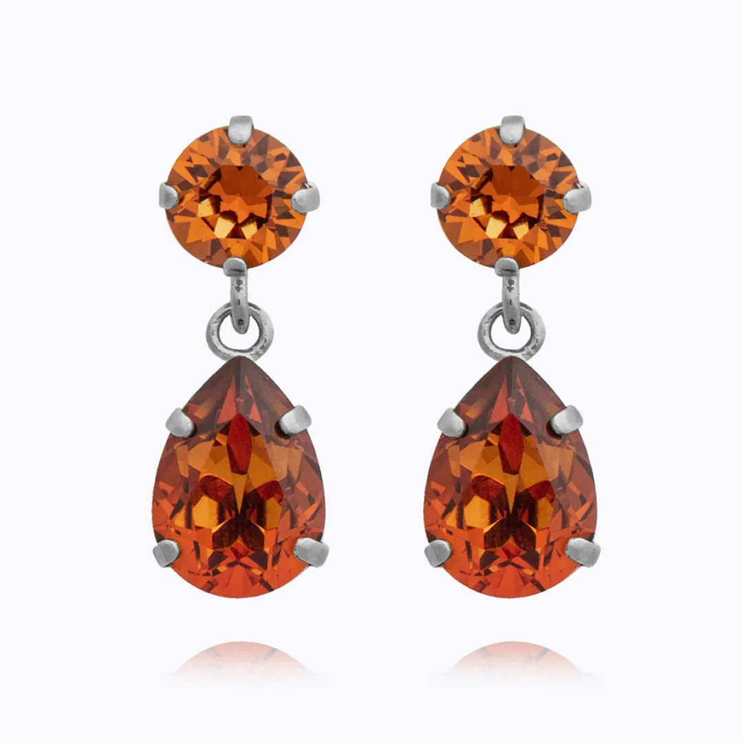 Caroline Svedbom Mini Drop Earrings Light Amber Best Sale