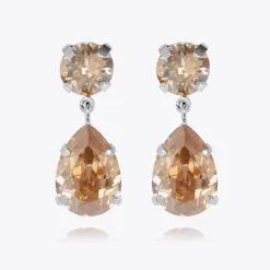 Caroline Svedbom Mini Drop Earrings Golden Shadow Cheap
