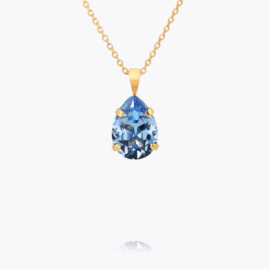 Caroline Svedbom Mini Drop Necklace Light Sapphire Best