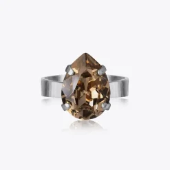Caroline Svedbom Mini Drop Ring Greige Cheap
