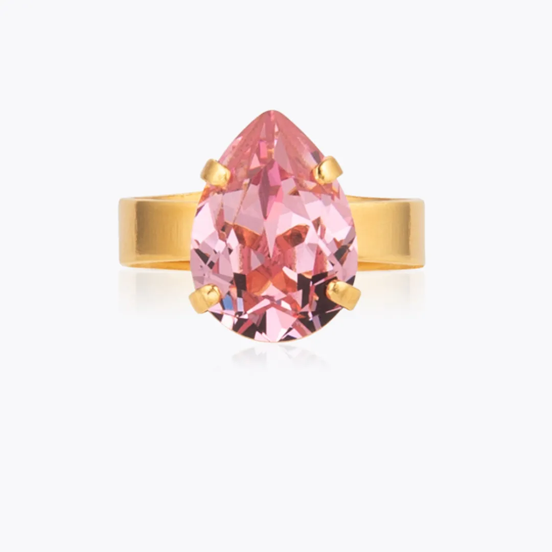 Caroline Svedbom Mini Drop Ring Light Rose Fashion
