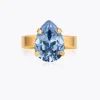 Caroline Svedbom Mini Drop Ring Light Sapphire Outlet