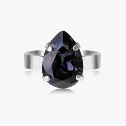 Caroline Svedbom Mini Drop Ring Graphite Shop