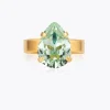 Caroline Svedbom Mini Drop Ring Chrysolite Clearance