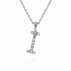 Caroline Svedbom Mini Letter Necklace I/Crystal Fashion