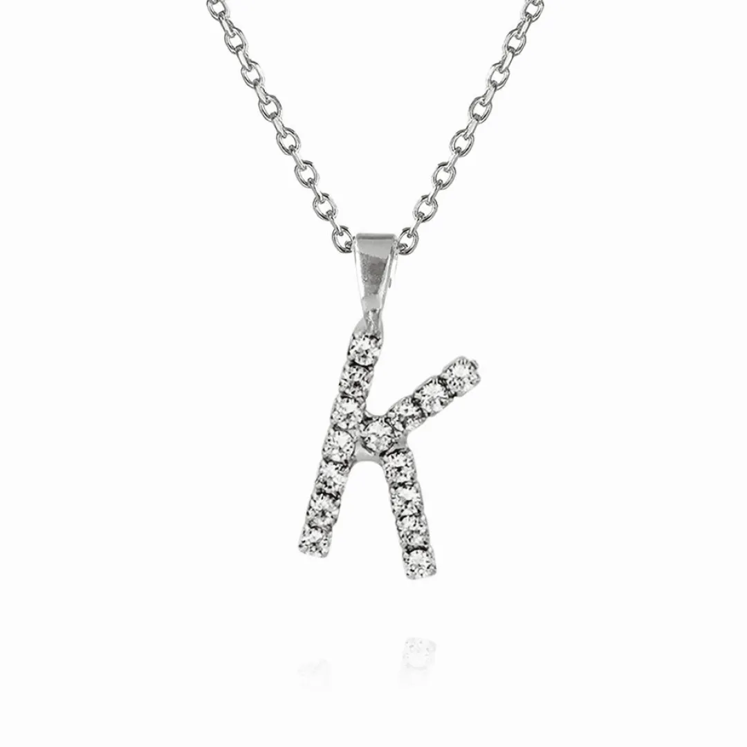 Caroline Svedbom Mini Letter Necklace K/Crystal Discount