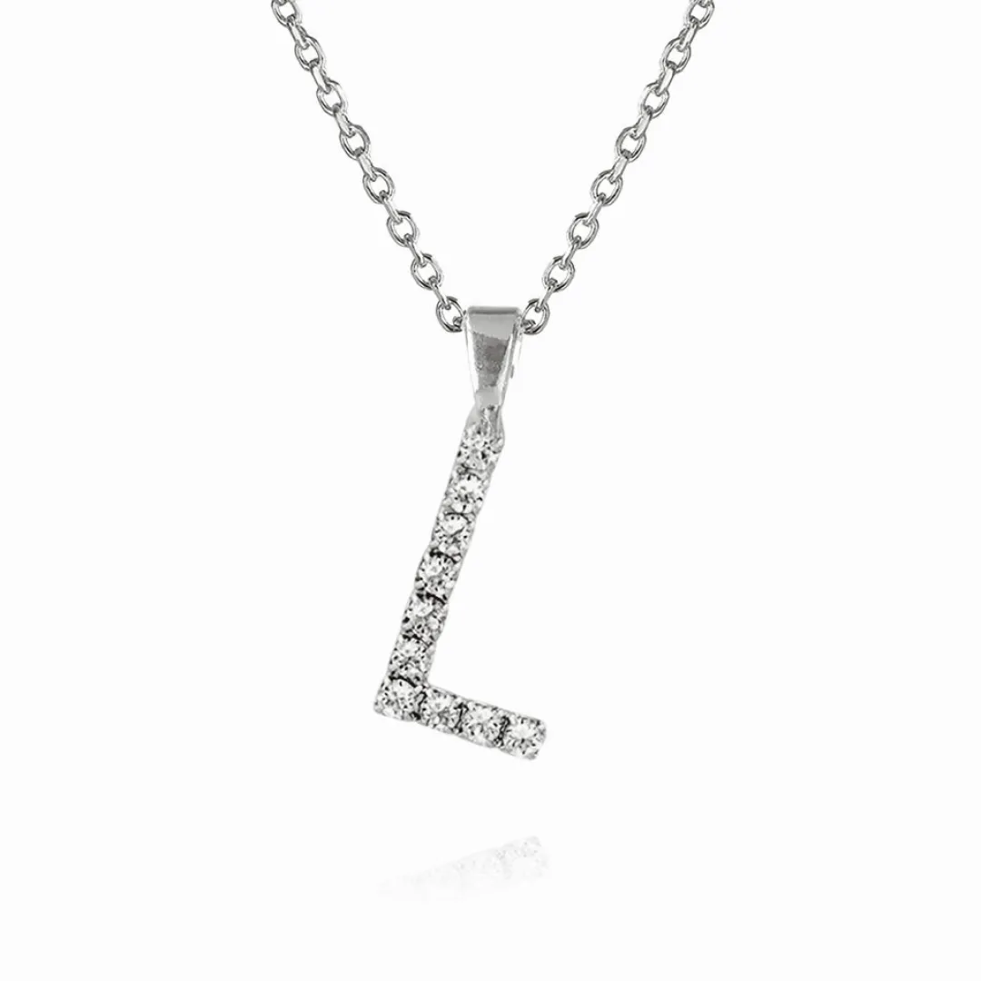 Caroline Svedbom Mini Letter Necklace L/Crystal Flash Sale