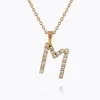 Caroline Svedbom Mini Letter Necklace M/Crystal New