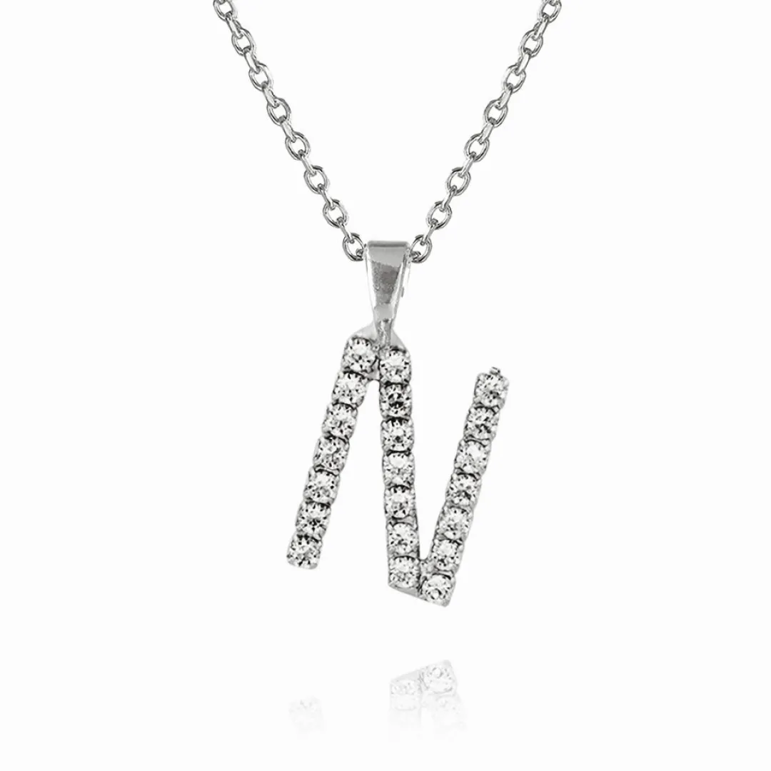 Caroline Svedbom Mini Letter Necklace N/Crystal Sale
