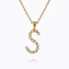 Caroline Svedbom Mini Letter Necklace S/Crystal New