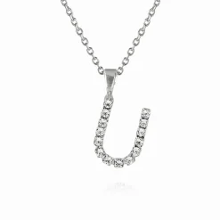 Caroline Svedbom Mini Letter Necklace U/Crystal Best