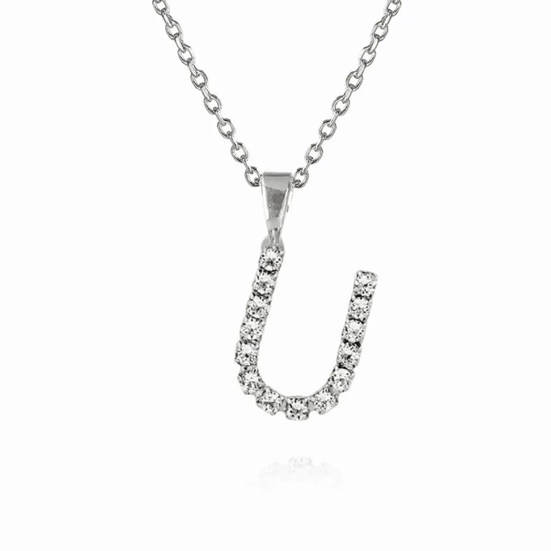 Caroline Svedbom Mini Letter Necklace U/Crystal Best