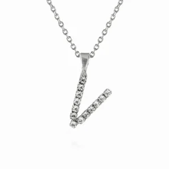 Caroline Svedbom Mini Letter Necklace V/Crystal Best Sale