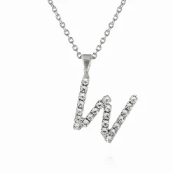 Caroline Svedbom Mini Letter Necklace W/Crystal Clearance