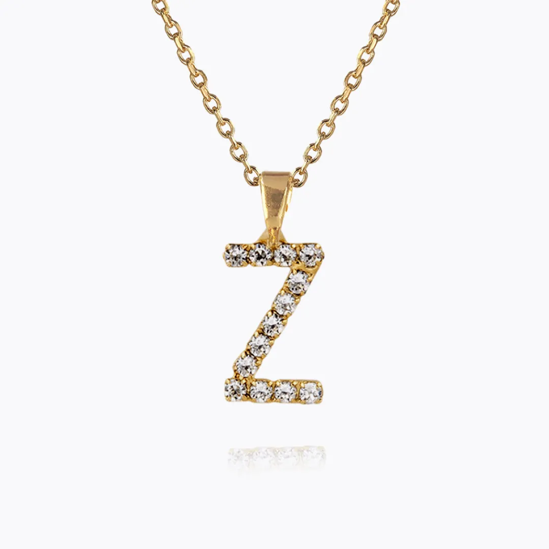 Caroline Svedbom Mini Letter Necklace Z/Crystal Outlet