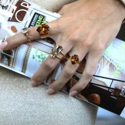 Caroline Svedbom Mini Lydia Ring Black Diamond Cheap
