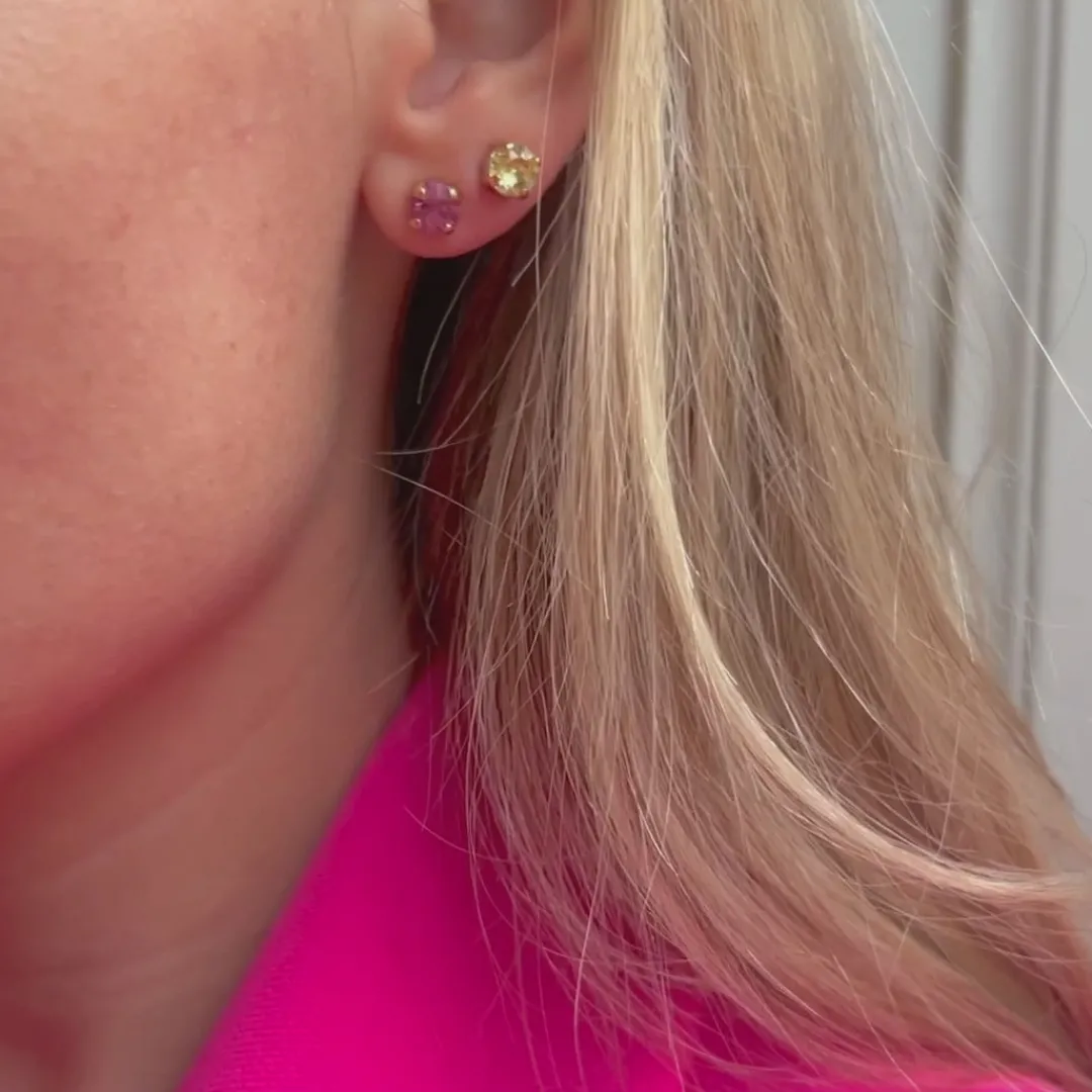 Caroline Svedbom Mini Stud Earrings Chrysolite Store