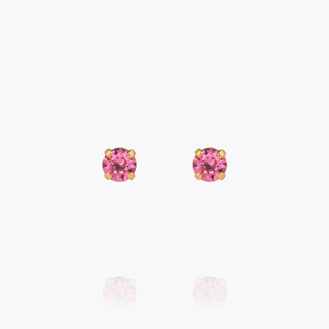 Caroline Svedbom Mini Stud Earrings Rose Hot