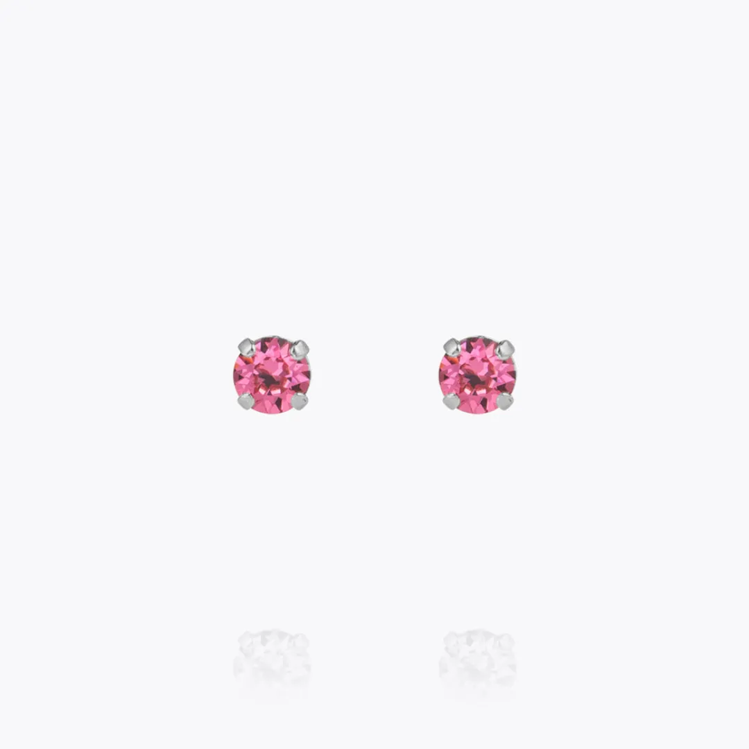 Caroline Svedbom Mini Stud Earrings Rose Hot