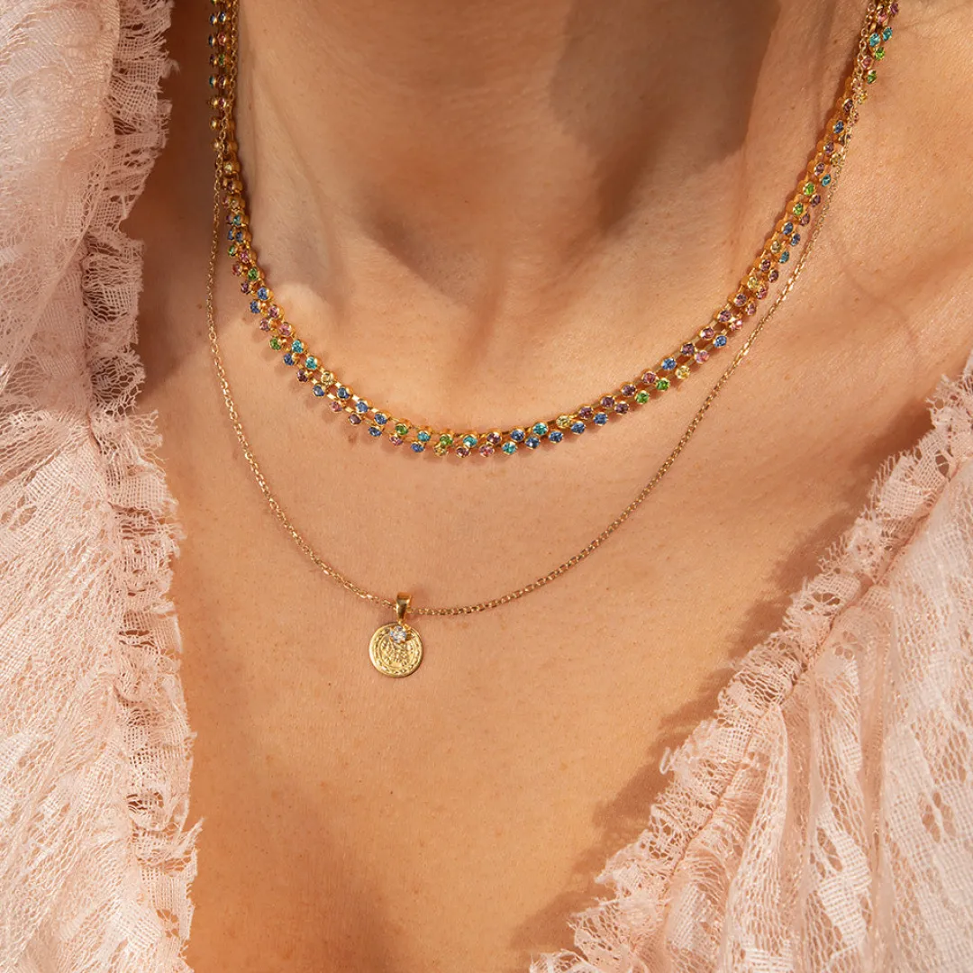 Caroline Svedbom Miro Necklace Rainbow Combo Online