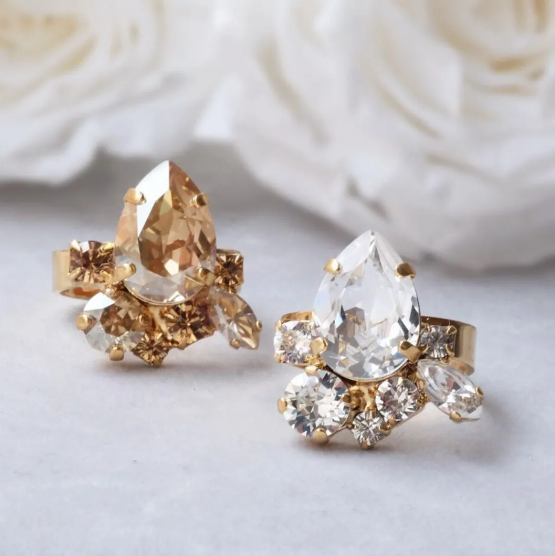 Caroline Svedbom Nami Ring Crystal Cheap