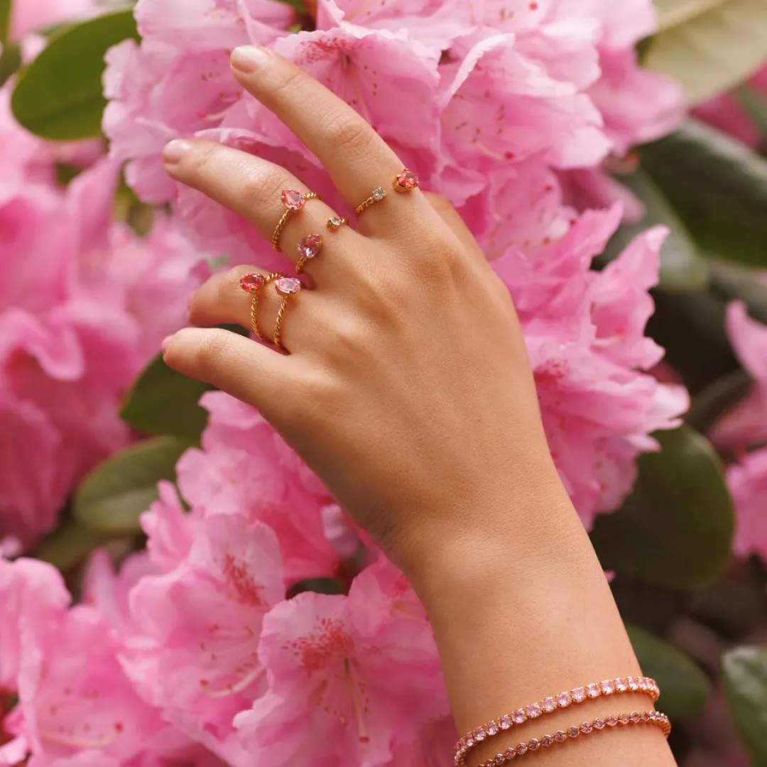 Caroline Svedbom Nani Ring Light Rose Flash Sale