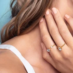 Caroline Svedbom Niki Ring Crystal Cheap