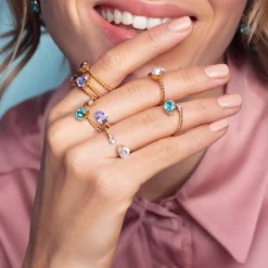 Caroline Svedbom Niki Ring Vintage Rose Fashion