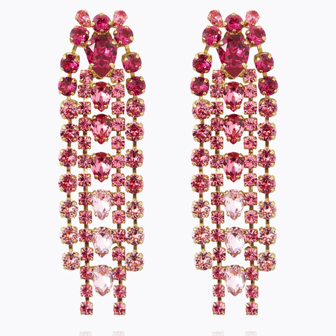Caroline Svedbom Penelope Earrings/Fuschia Combo Store