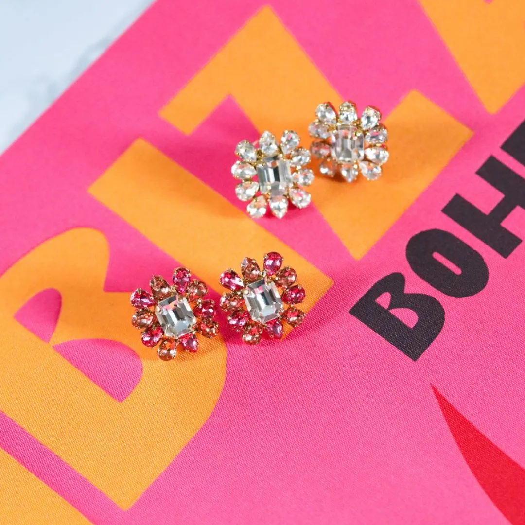 Caroline Svedbom Peony Earrings/Coral Combo Fashion
