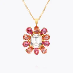 Caroline Svedbom Peony Necklace/Coral Combo Online
