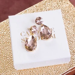 Caroline Svedbom Perfect Drop Earrings Vintage Rose Cheap
