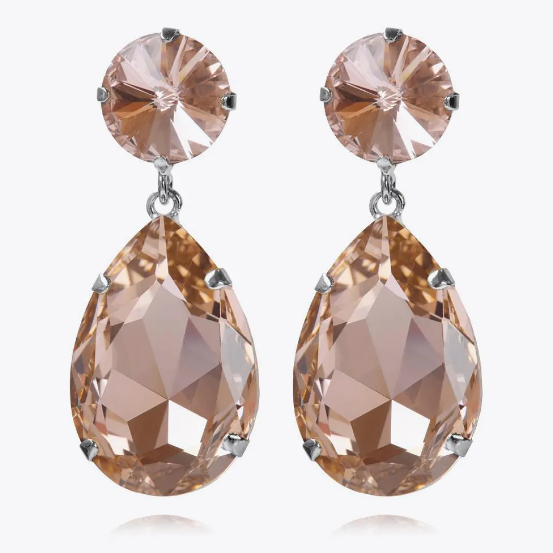 Caroline Svedbom Perfect Drop Earrings Vintage Rose Cheap