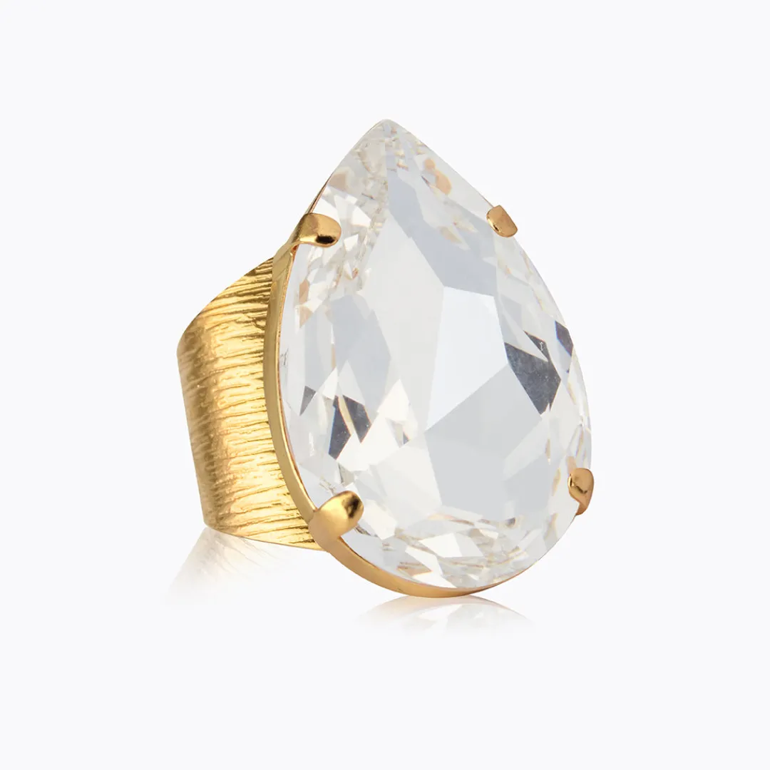 Caroline Svedbom Perfect Drop Ring Crystal Flash Sale